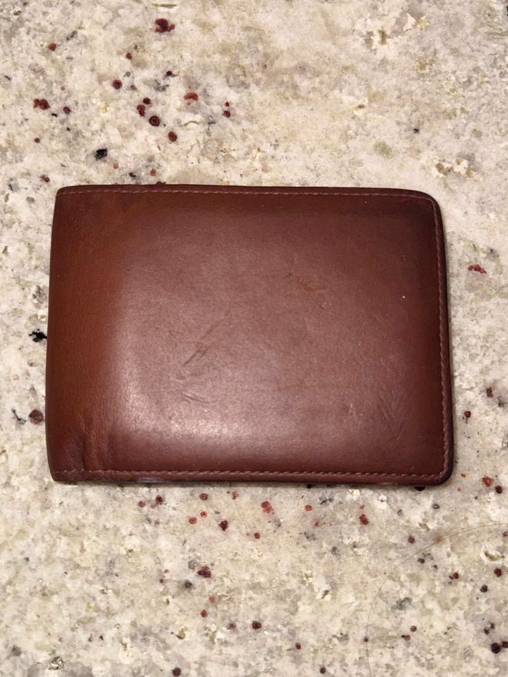 Louis Vuitton Brown Leather Wallet
